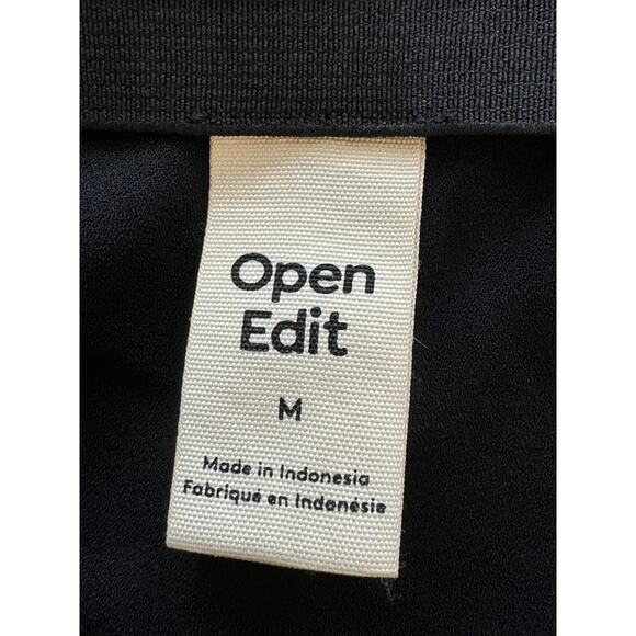New ~ OPEN EDIT ~ Black Twist Front Midi Skirt Size M - Picture 5 of 5